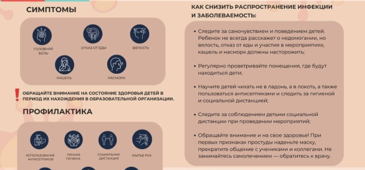 Минздрав России подготовил памятку педагогам по профилактике COVID-19 к началу учебного года